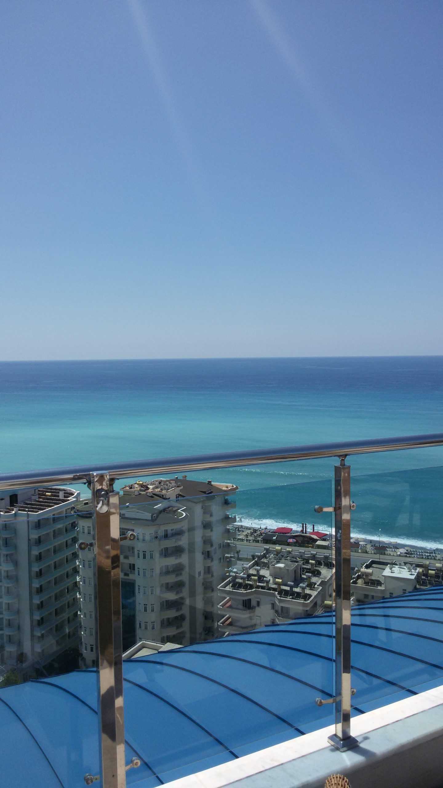 Ausblick vom Balkon des Hotels